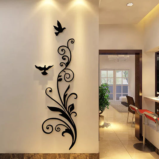 3D Wooden Decorative Wall Stickers